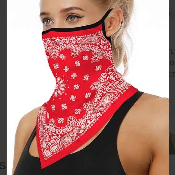Fashion Mask Face Bandana Ear Loops #unisex - Picture 7 of 10